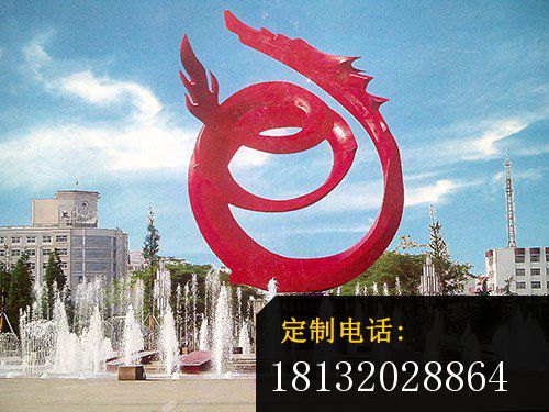 喷泉不锈钢雕塑，不锈钢水中雕塑_500*375