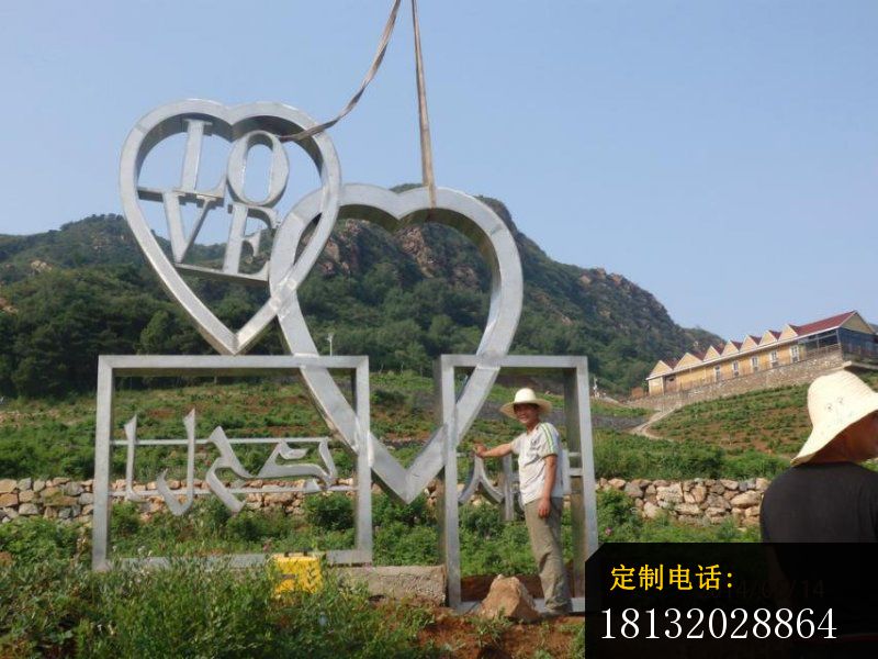 心连心不锈钢雕塑，广场心连心不锈钢雕塑 (1)_800*600