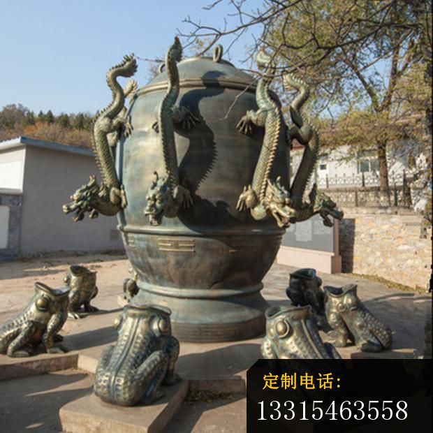 地动仪铜雕，广场景观铜雕 (5)_620*620