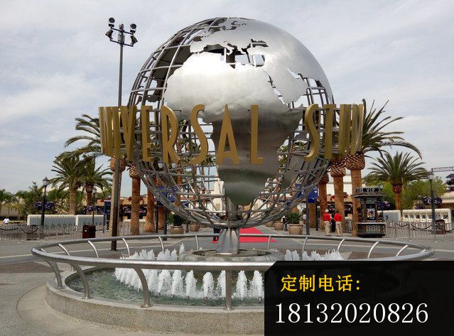 不锈钢地球雕塑 广场不锈钢雕塑_639*473