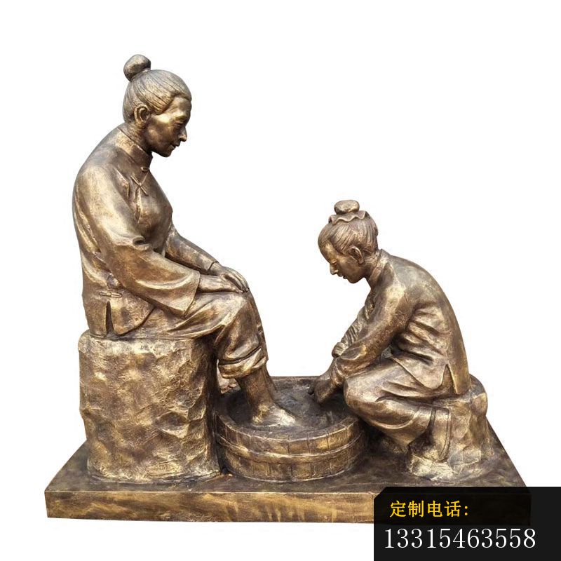 给母亲洗脚的人物铜雕 公园古代人物铜雕 (5)_800*800
