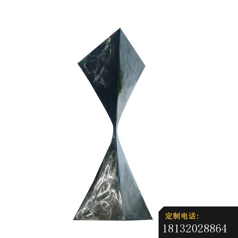 抽象创意漏斗广场景观，不锈钢雕塑 (2)_800*800