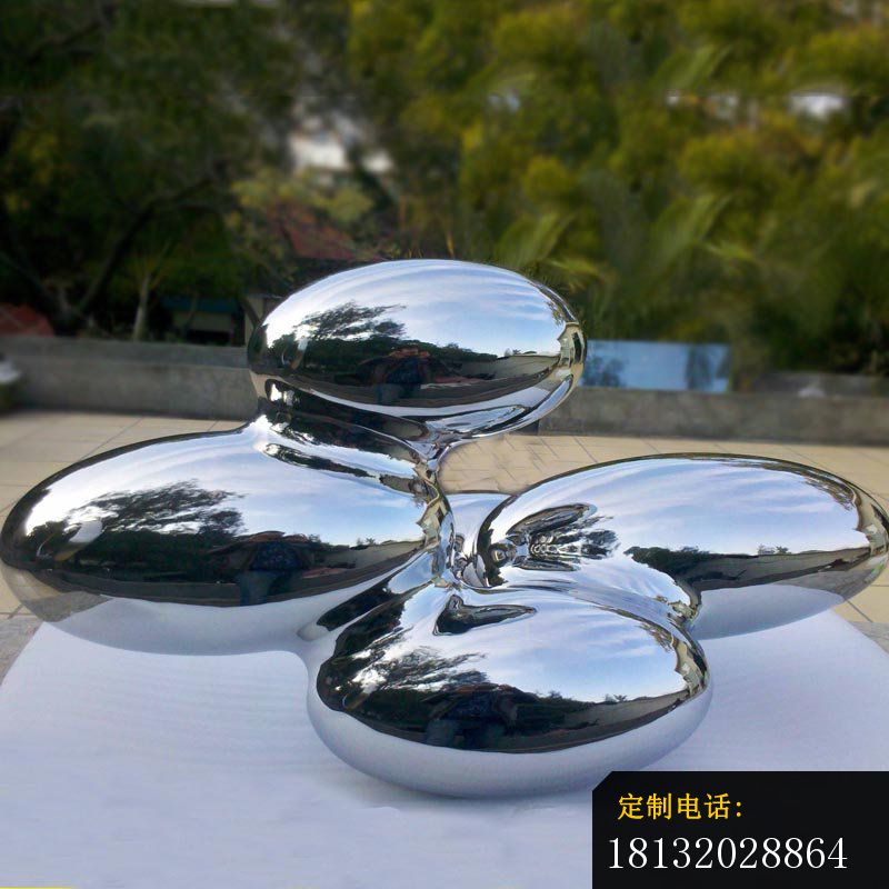 创意抽象小球组合造型公园景观雕塑，不锈钢雕塑_800*800
