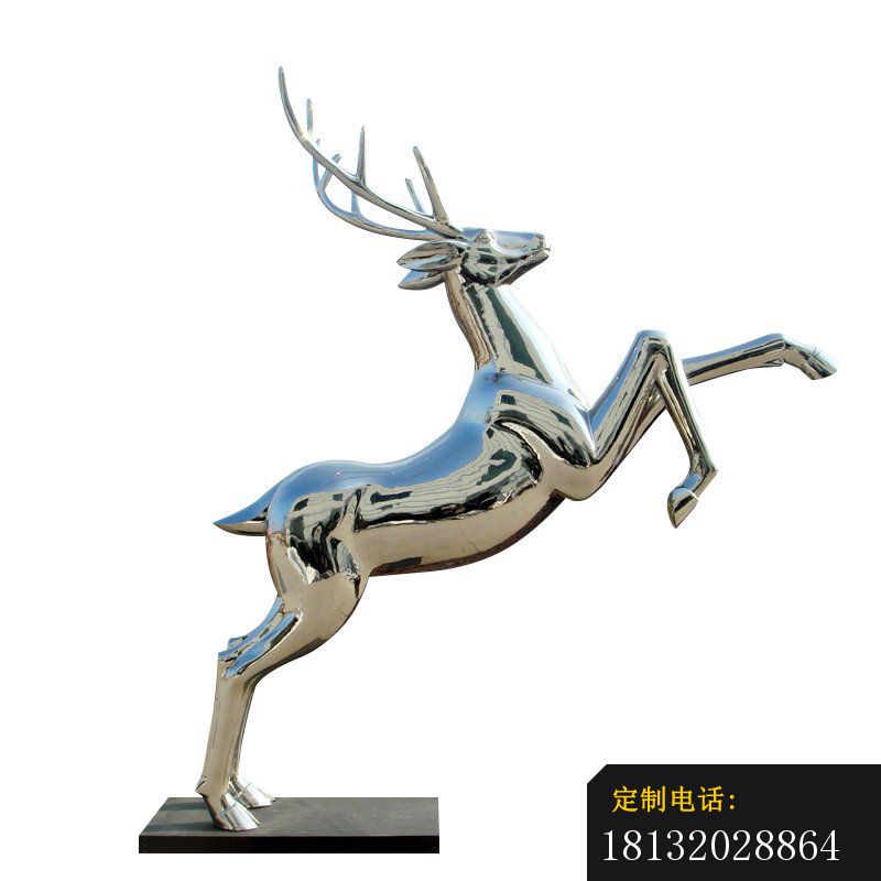 公园不锈钢动物雕塑，不锈钢鹿雕塑_800*800