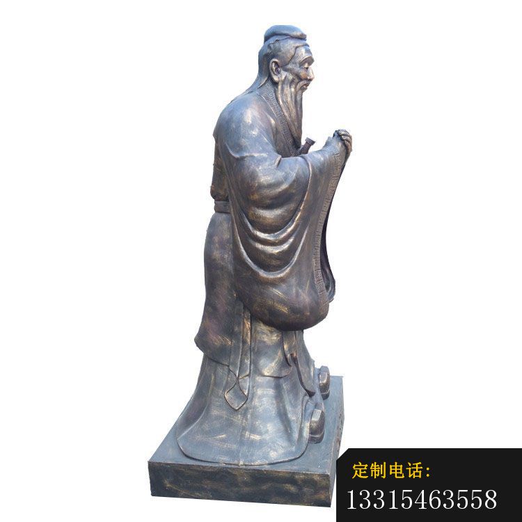 孔子行教像铜雕，校园孔子先师铜雕 (7)_750*750