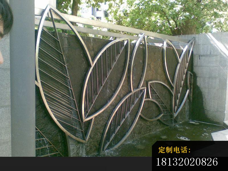 不锈钢树叶雕塑 公园景观雕塑_800*600