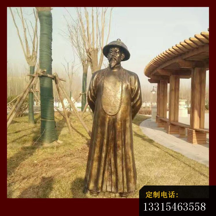 林则徐铜雕，公园古代名人铜雕_750*750