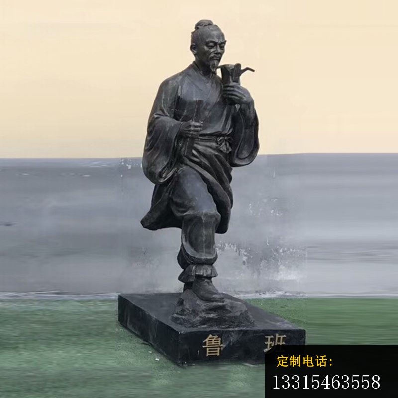 鲁班铜雕，木匠祖师铜雕_800*800