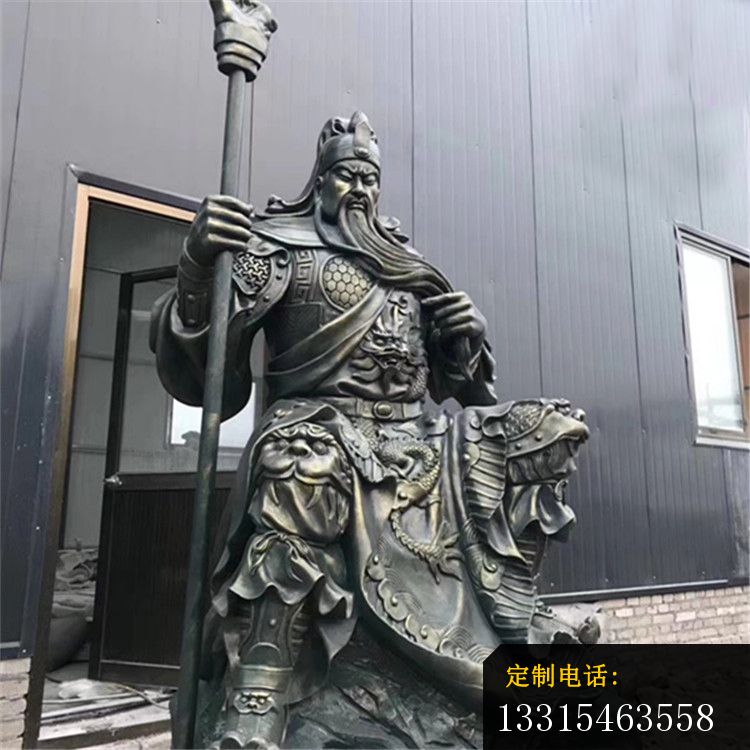 拿刀的关羽铜雕，武财神关公铜雕_750*750