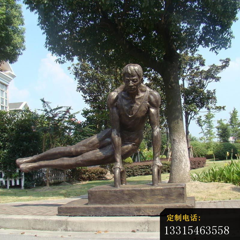 男子体操运动员铜雕 公园人物铜雕_800*800