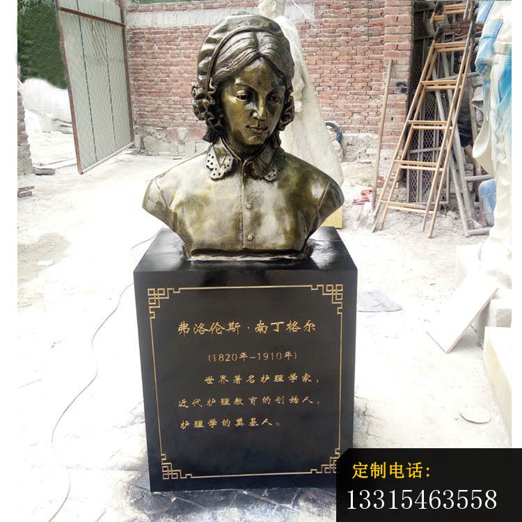 南丁格尔胸像铜雕 西方名人铜雕 (2)_750*750