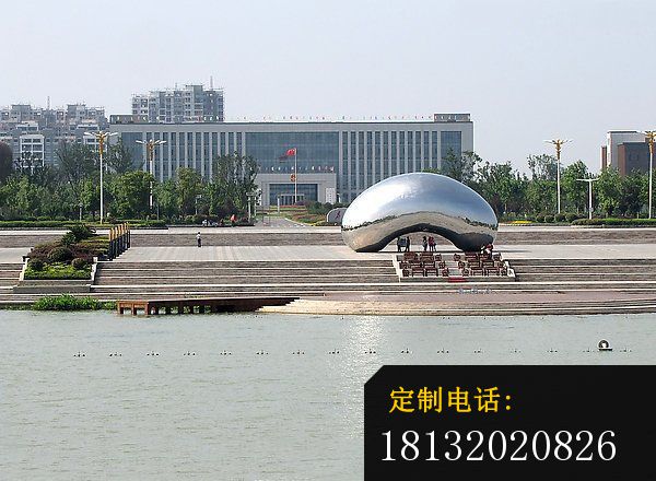 不锈钢异形水滴雕塑  不锈钢抽象雕塑  广场景观雕塑 (4)_600*440