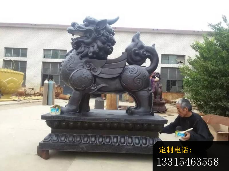 貔貅雕塑招财神兽铜雕 (1)_800*600