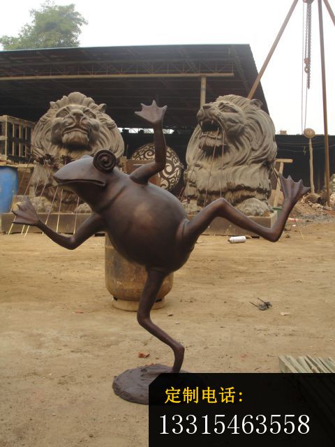 青蛙铜雕,动物铜雕,铸铜青蛙雕塑 (2)_480*640