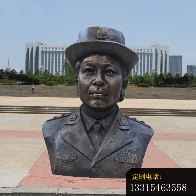 任长霞胸像铜雕，名人铜雕 (2)_750*750