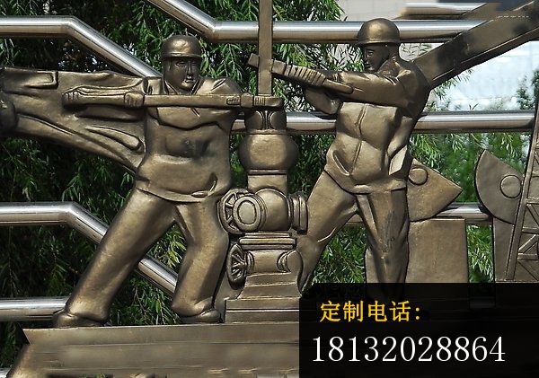 不锈钢工人雕塑 公园不锈钢浮雕 (6)_600*421