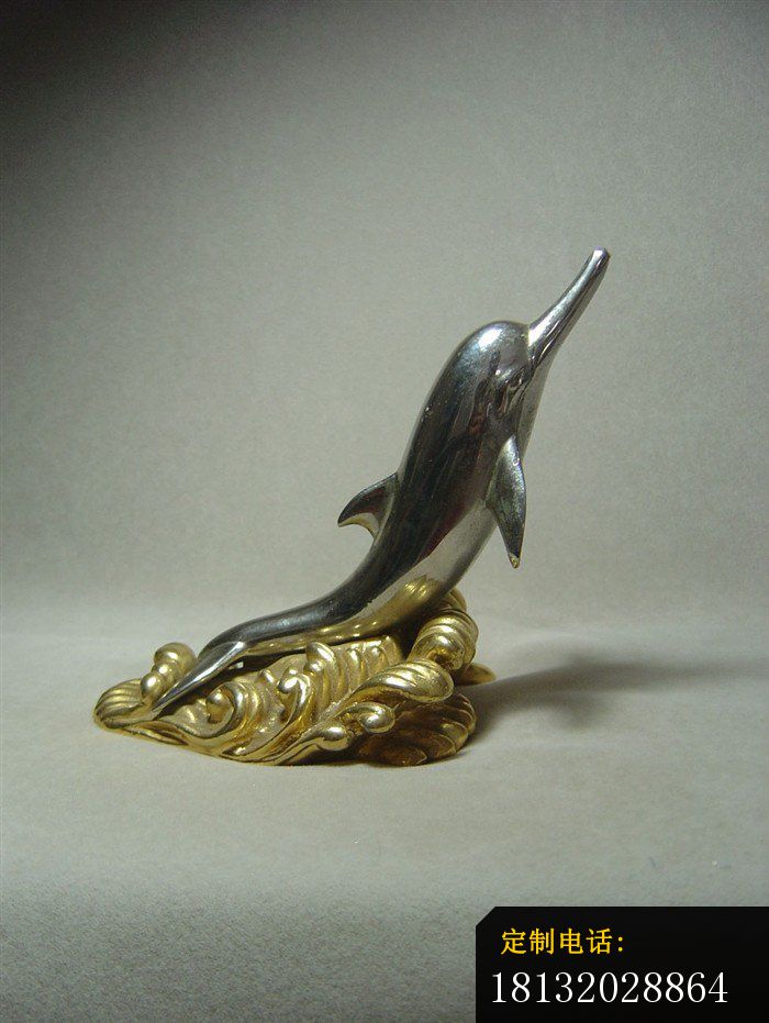 不锈钢海豚雕塑 不锈钢摆件_700*931