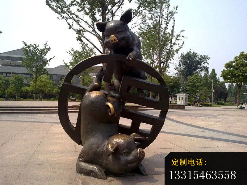 十二生肖雕塑广场景观动物铜雕 (1)_800*600