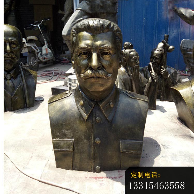 斯大林胸像铜雕 校园国外名人铜雕 (2)_750*750