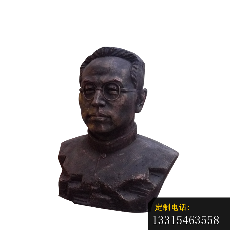 陶行知胸像铜雕，校园名人铜雕 (3)_750*750