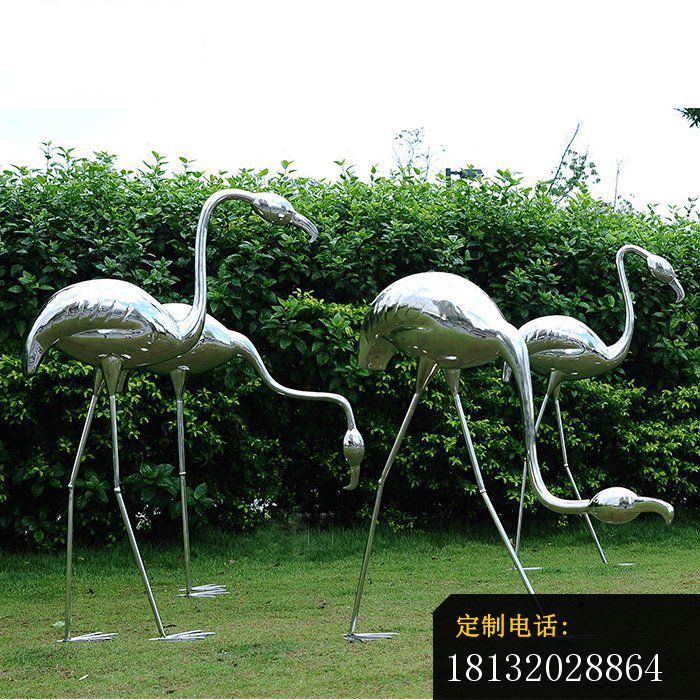 不锈钢火烈鸟动物不锈钢雕塑_700*700