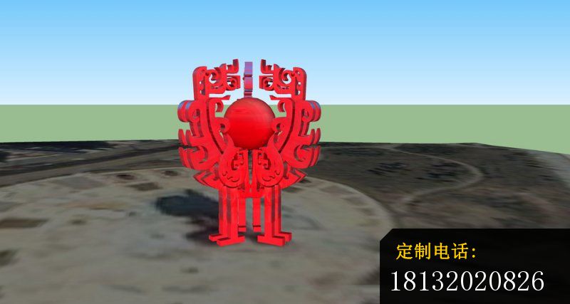 古典标志雕塑 广场不锈钢雕塑_800*427