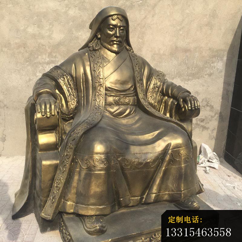 铜雕成吉思汗 古代名人铜雕 (2)_800*800