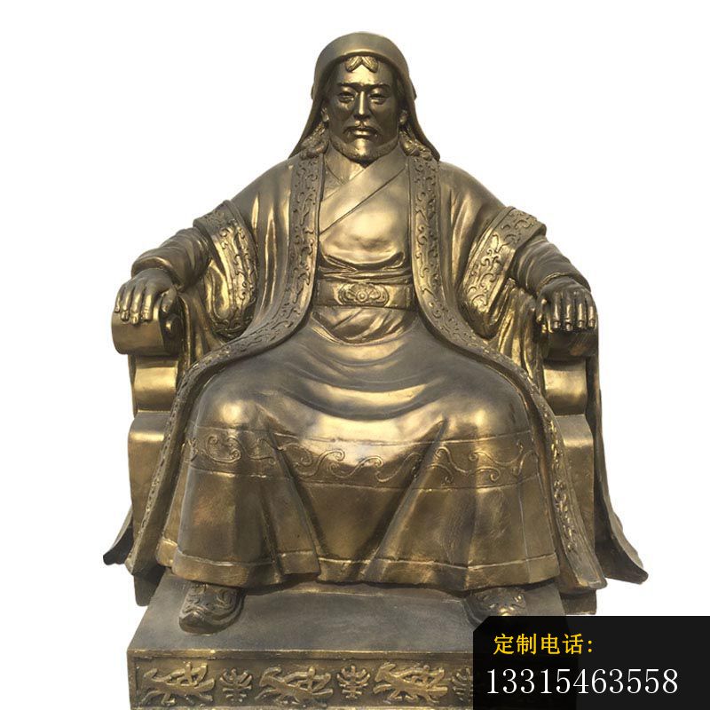 铜雕成吉思汗 古代名人铜雕 (4)_800*800
