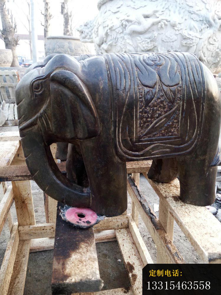 铜雕大象雕塑门口镇宅大象雕塑 (2)_750*999