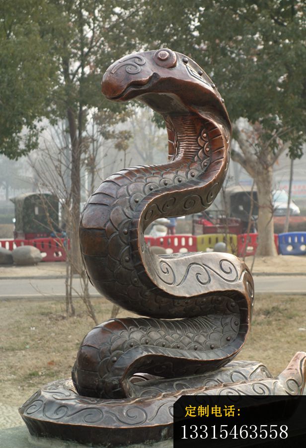 铜雕蛇公园动物铜雕_616*900