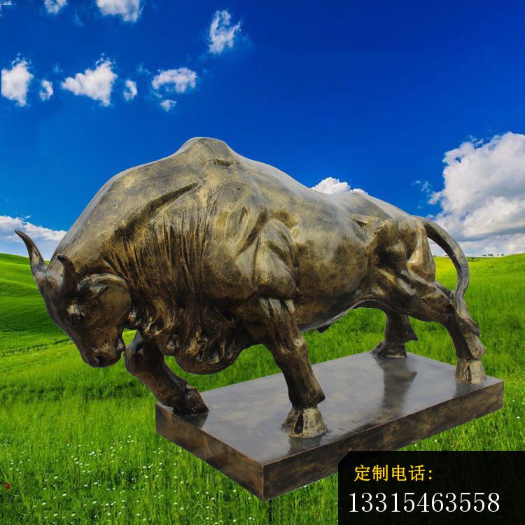 铜雕拓荒牛，公园铜雕牛 (4)_750*750
