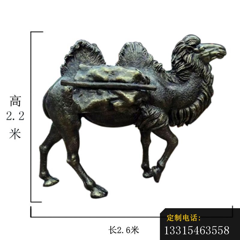 驮行李的骆驼铜雕，户外动物铜雕 (4)_800*800