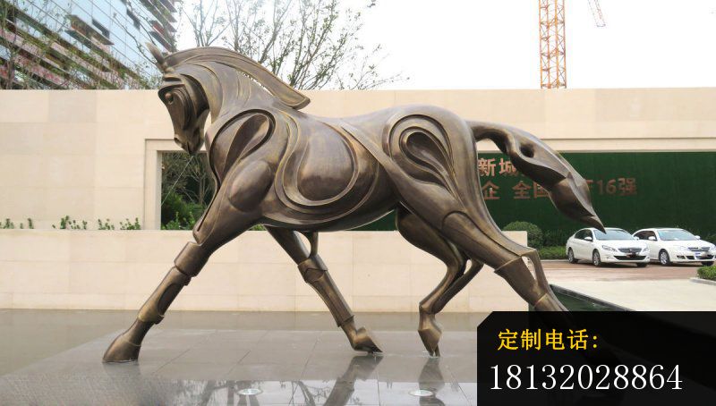 不锈钢马 动物雕塑 (2)_800*454
