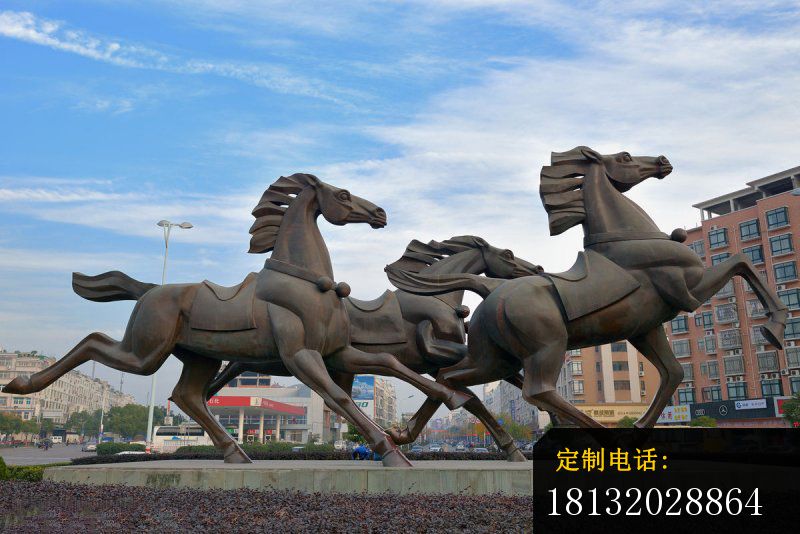 不锈钢马雕塑 广场动物雕塑 (2)_800*534
