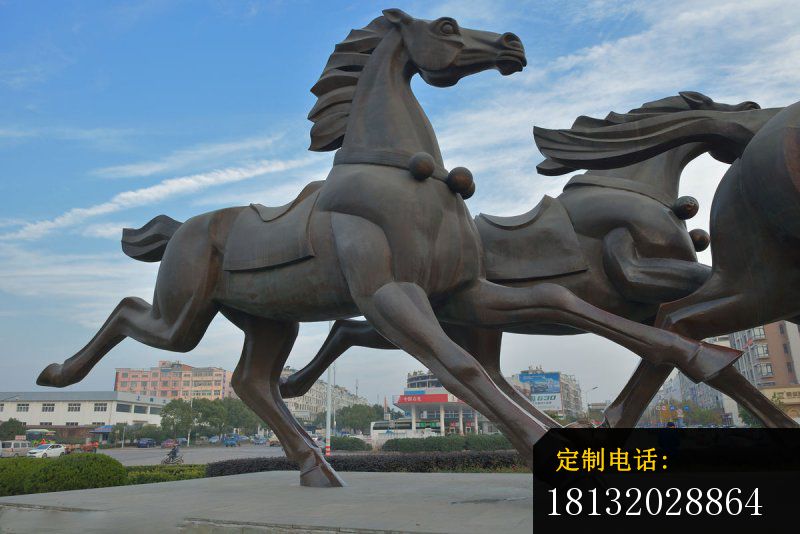 不锈钢马雕塑 广场动物雕塑 (3)_800*534