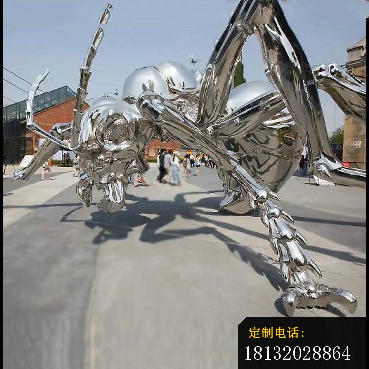 不锈钢蚂蚁雕塑公园动物雕塑_750*750