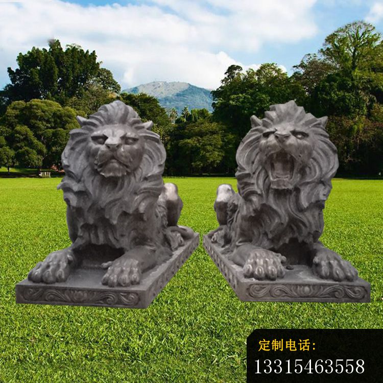西洋狮子铜雕 门口欧式狮子铜雕 (2)_750*750