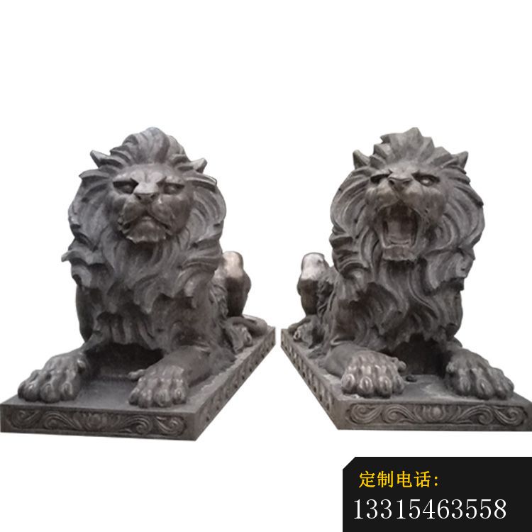 西洋狮子铜雕 门口欧式狮子铜雕 (3)_750*750