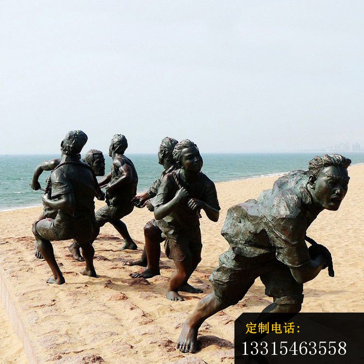 纤夫铜雕海边人物铜雕_750*750