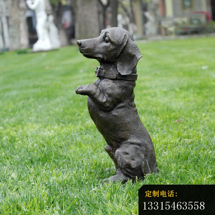 站立的小狗铜雕，动物铜雕 (3)_750*750