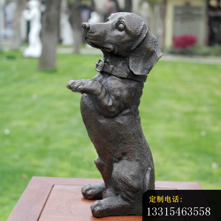 站立的小狗铜雕，动物铜雕 (5)_750*750