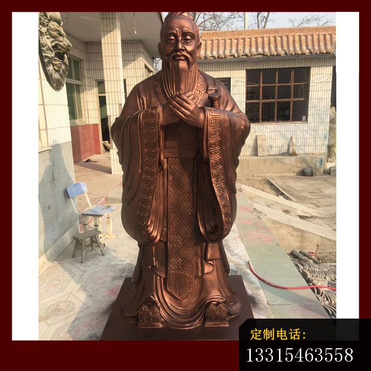 至圣先师孔子铜雕，校园名人铜雕 (3)_750*750