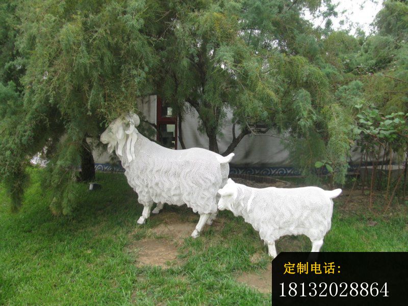 不锈钢山羊雕塑，动物不锈钢雕塑_800*600