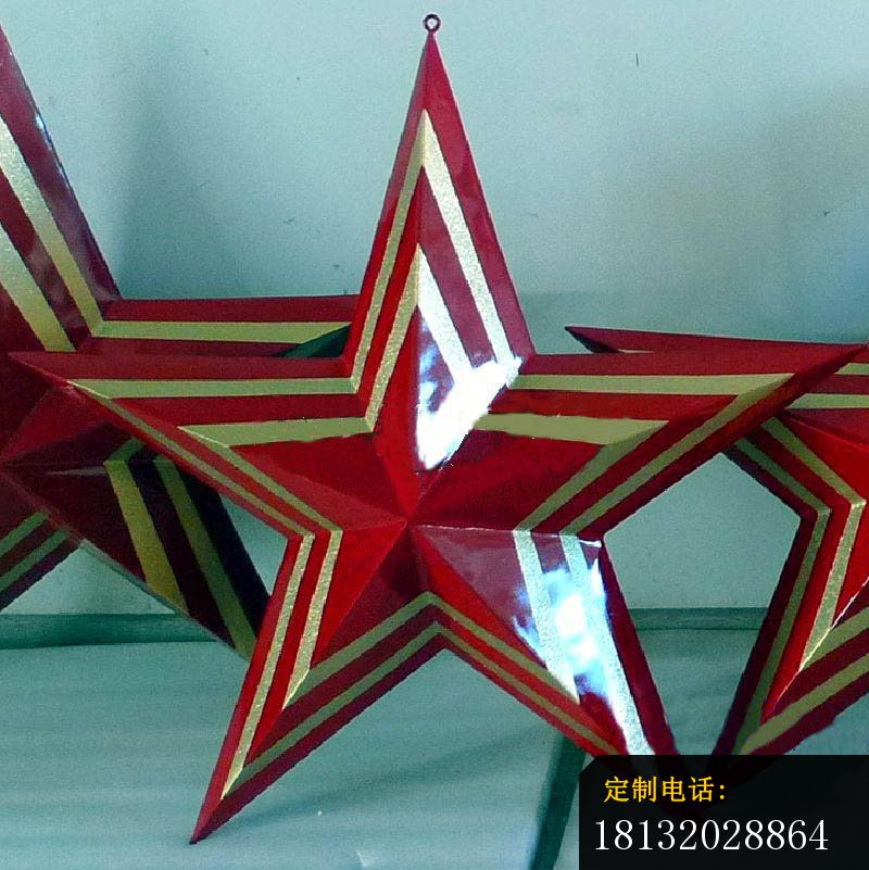 不锈钢五角星雕塑部队景观雕塑_800*801