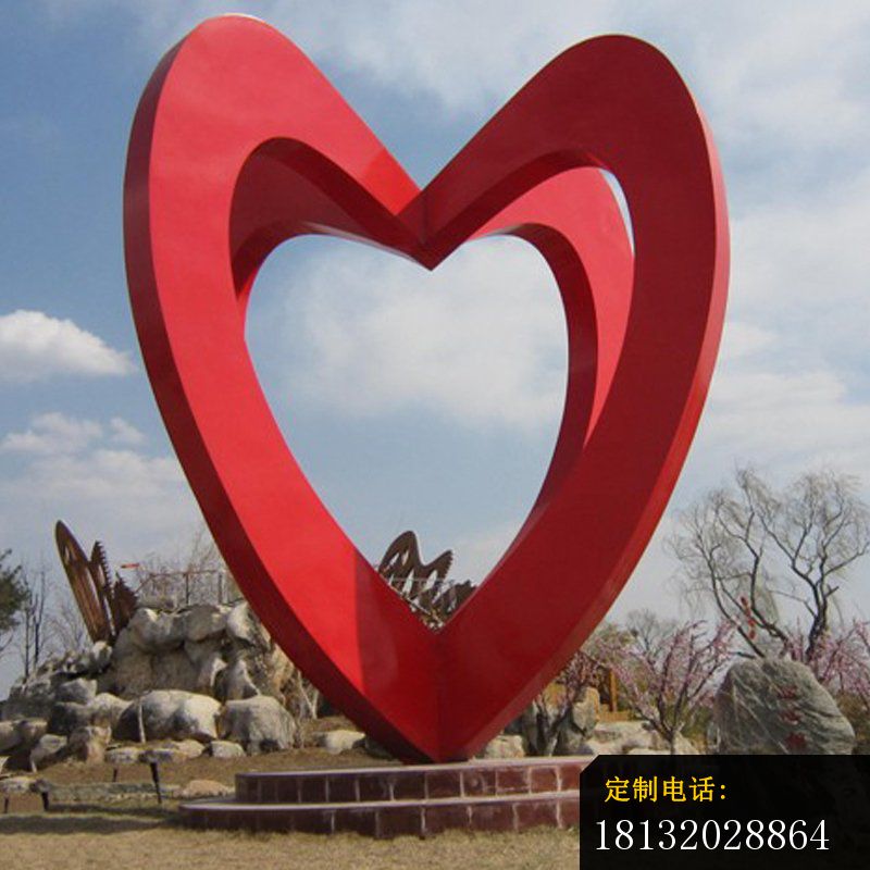 不锈钢心形雕塑公园不锈钢雕塑_800*800