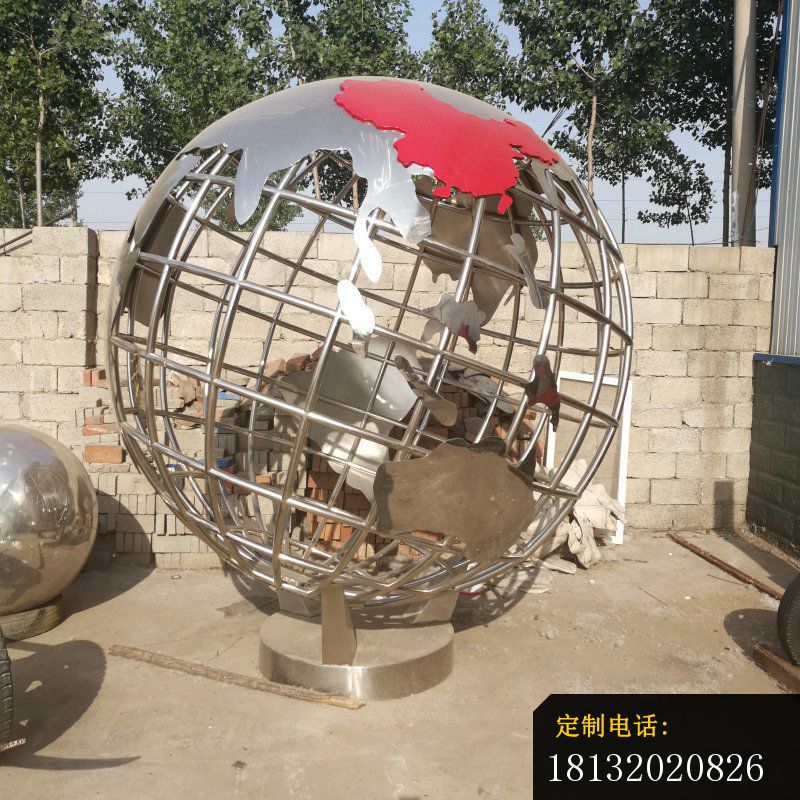 不锈钢抽象地球广场不锈钢雕塑_800*800