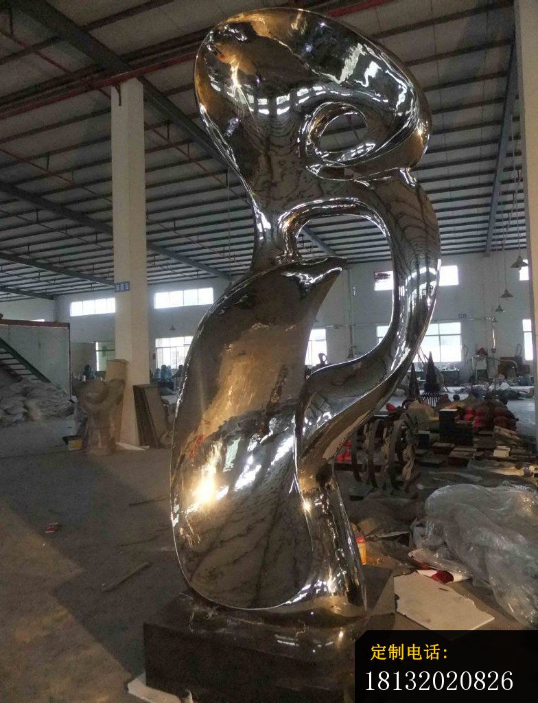 不锈钢抽象雕塑，不锈钢公园雕塑_784*1024
