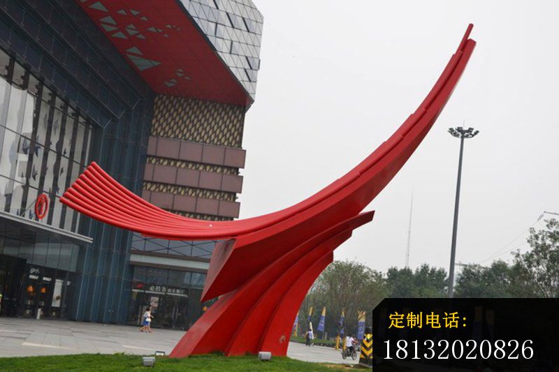 不锈钢抽象雕塑，企业不锈钢雕塑_800*533