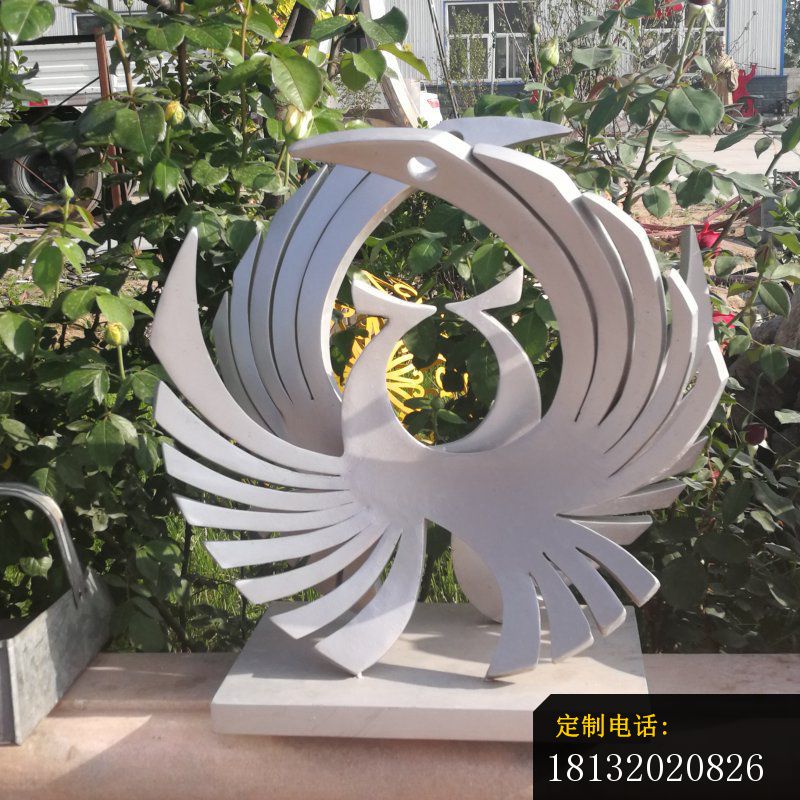 不锈钢抽象凤凰公园不锈钢雕塑 (4)_800*800