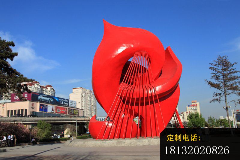 不锈钢抽象海豚，广场不锈钢雕塑_800*533